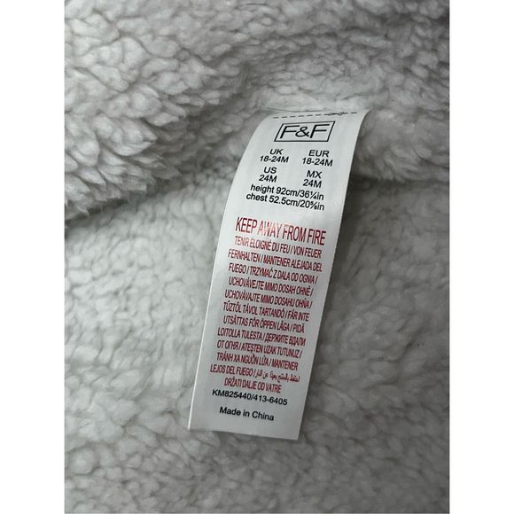 F&F Toddler Blue Bomber Jacket Size 24 Months - Picture 5 of 5